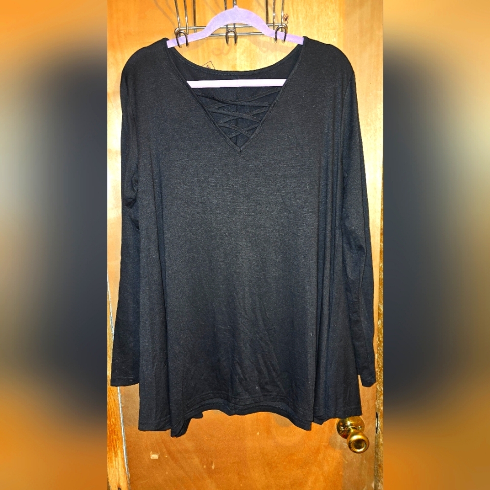 Black Long Sleeve Women's Top